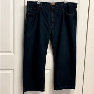 Blue Pronto Uomo Dark Blue Wash Denim 5 Pocket Mens Designer Jeans Size 48 X30